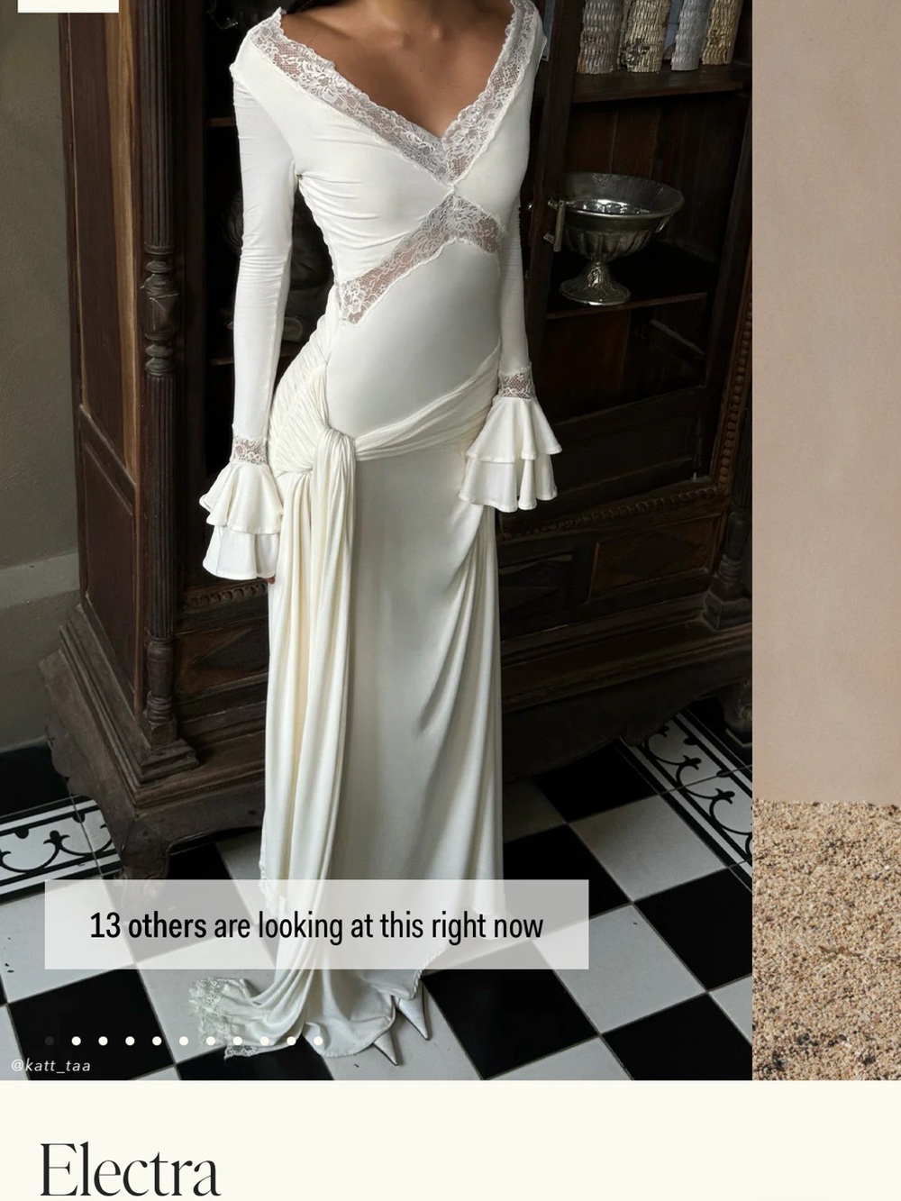 Meshki Electra Slinky Lace Maxi Dress